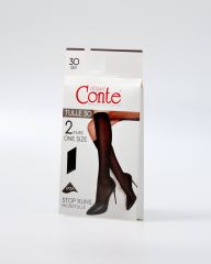 TULLE (2 пары) Conte elegant Гольфы nero;bronz