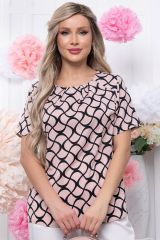 Б5762 Блуза LADY TAIGA Пыльная роза