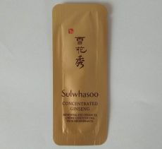 Пробник антивозрастного крема для области вокруг глаз Concentrated Ginseng Renewing Eye Cream люксового корейского бренда Sulwhasoo, 5 шт*1 мл