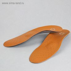 1866806 Стельки для обуви, амортизирующие, 37-38 р-р, пара, цвет коричневый
