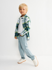 20120280179 Сорочка верхняя детская для мальчиков Brilar клетка ACOOLA Kids