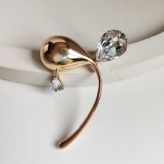 Брошь с кристаллами Swarovski