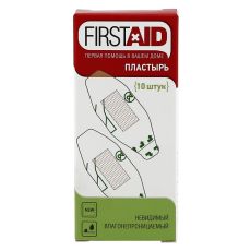 Пластырь FirstAid невидимый 25 х 56 мм 10 шт