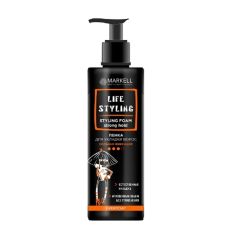 031078  Markell Life Styling. Пенка для укладки волос «Сильная фиксация», 195мл