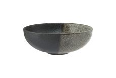 Салатник, 15,5х6 см, 500 мл, фарфор P, черно-серый, в крапинку, Umi, 63122