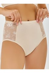 DM1007 Трусы MADAMODA Бежевый Макси