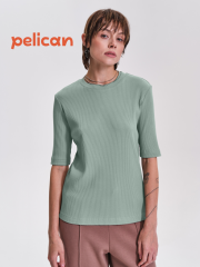 DFT6944 Футболка женская Светло-зеленый(60) Pelican