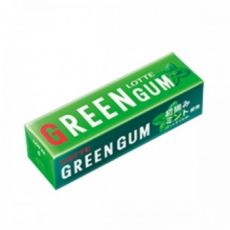 368307 Lotte Green Gum Жевательная резинка Свежая зеленая мята 9 пластинок