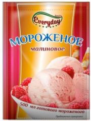 EVERYDAY Десерт сухой для мороженого аромат малины 55г