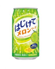 015792 Напиток Sangaria Hajikete Melon безалкогольный газированный Дыня 350 мл банка металлическая