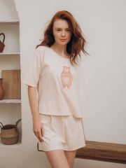 INDEFINI Пижама молочный 5015TBD