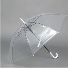 Зонт - трость полуавтоматический «Каркас», 8 спиц, R = 45 см, цвет прозрачный/МИКС 5556400