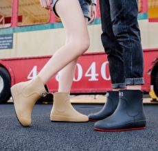 Сапоги на небольшой платформе, 34-45, PVC, 5 расцветок