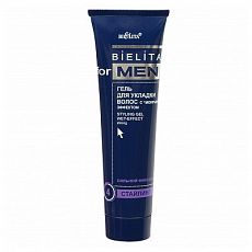 00003682  Белита For men. Гель для укладки волос с мокрым эффектом 100мл