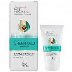 028314 Belkosmex Green Oils Крем д/лица 25+ интенсивное питание сияние кожи 40г