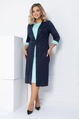 502499 LT Collection Платье синий, мятный