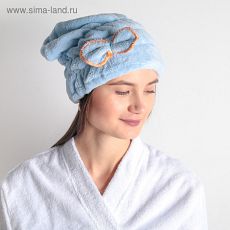 1887484 Чалма для сауны/душа микрофибра, цвет МИКС
