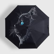 Зонт-автомат с чёрным котом