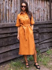 507974 Stilla Платье оранжевый