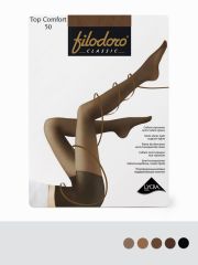 TOP COMFORT 50 Filodoro Колготки Cappuccio (Коричневый);Nero (Черный);Nabuk (Коричневый);Glace (Коричневый);Mineral (Серый)