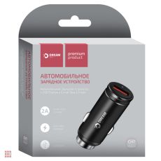 Автомобильное зарядное устройство DREAM 1USB, DRM-CH7-01, 2A