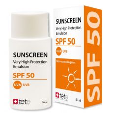 Солнцезащитный флюид Sunscreen SPF50, 50мл, TETE