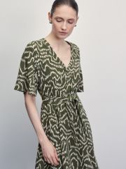 4225031531 Платье зеленый абстракция ZARINA