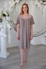 203939 Lika Dress Сорочка Бежевый