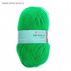 1258881 Пряжа "Бисерная" 100% акрил 450м/100гр (480-Яр.зелень)