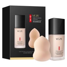 Антивозрастной влагостойкий тональный крем для лица VEZE без эффекта маски, 30 мл