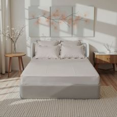 ЦЕНА ЗА 3 ШТ! Простыня 2 спальная «Этель» Ivory, 235×240 см, хлопок 100%, перкаль (300 нитей)