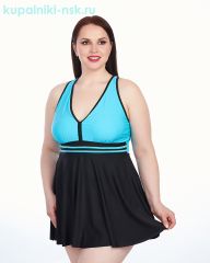 377 F Купальник раздельный платье (52-60)