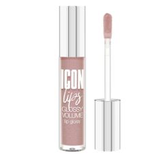 033390    LuxVisage. Блеск для губ ICON lips glossy volume с эффектом объёма, тон 505 Ice Beige