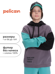 BFNK3369/1 Толстовка для мальчиков Серый(40) Pelican