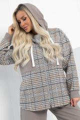 Б12794М Рубашка LADY TAIGA Бежевая