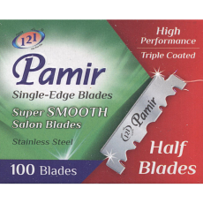 Лезвия для бритья односторонние для шаветок Pamir Stainless Steel Extra Smooth 100шт. в картонном блоке