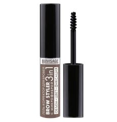 033957 Luxvisage. Гель-корректор для бровей Brow styler тон 4 Эспрессо с Микрофиброй