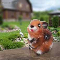 2294116 Садовая фигура "Заяц цветной стоит" 12x15 см