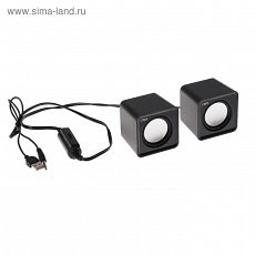 4299744 Компьютерные колонки 2.0 CBR CMS 90 Black, 2х3 Вт, USB, черные