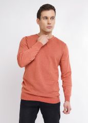 217084 CLEVER Джемпер меланж св.красный