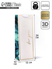 Пакет под бутылку Present for you, 13 х 36 х 10 см