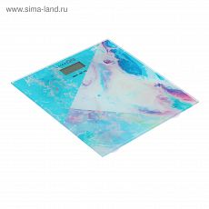 3782762 Весы напольные LuazON LVE-020, электронные, до 180 кг, 2хAAА (не в комплекте), синие