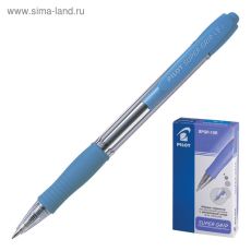 1194452 Ручка шариковая автомат Pilot Super Grip 0.7 SL резиновый упор, масляная основа стержень синий