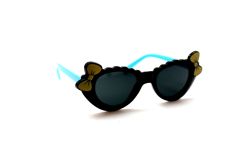 Детские солнцезащитные очки бантика черный голубой Нет бренда