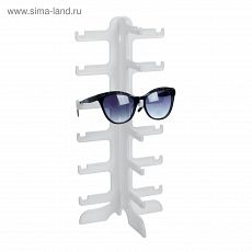 3545533 Подставка под очки 15.5*14*35,5 см, шесть ярусов, цвет белый