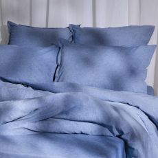 ЦЕНА ЗА 3 ШТ! Простыня евро SL Home «Деним», 235×245 см, синяя, жатый хлопок