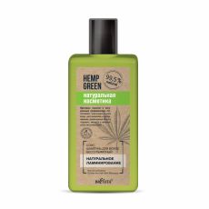030534  Белита HEMP GREEN Натуральная косметика. Софт-шампунь для волос бессульфатный «Натуральное ламинирование», 255 мл