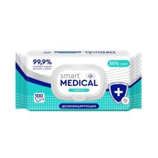 5495264 Влажные салфетки Smart medical, дезинфицирующие, 100 шт