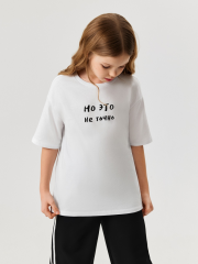 20240510027 Футболка детская для девочек Asya белый ACOOLA Kids
