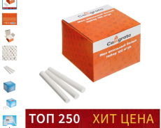 552973 Мел школьный, белый, набор 100 штук, круглый, беспыльный, в картонной коробке